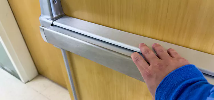 Installing a Push Bar on a Door Stoneham